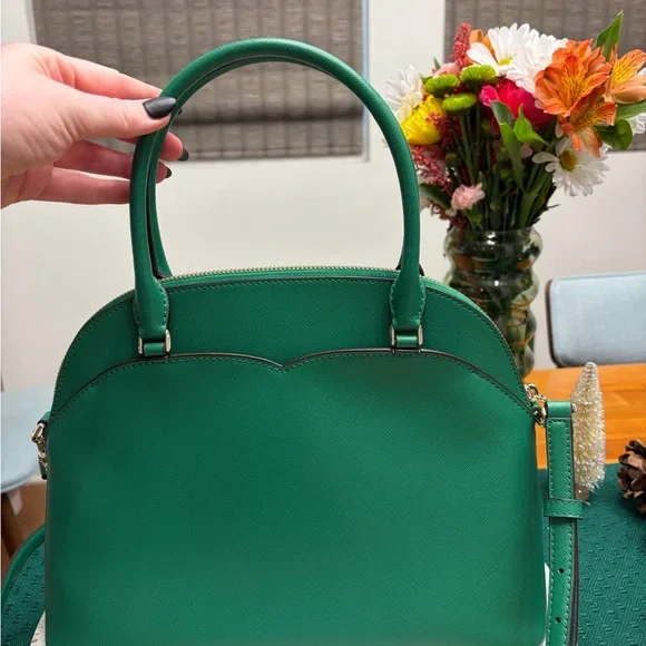 Kate Spade Payton Medium Dome Satchel in Kelly Green - Picture 4 of 13